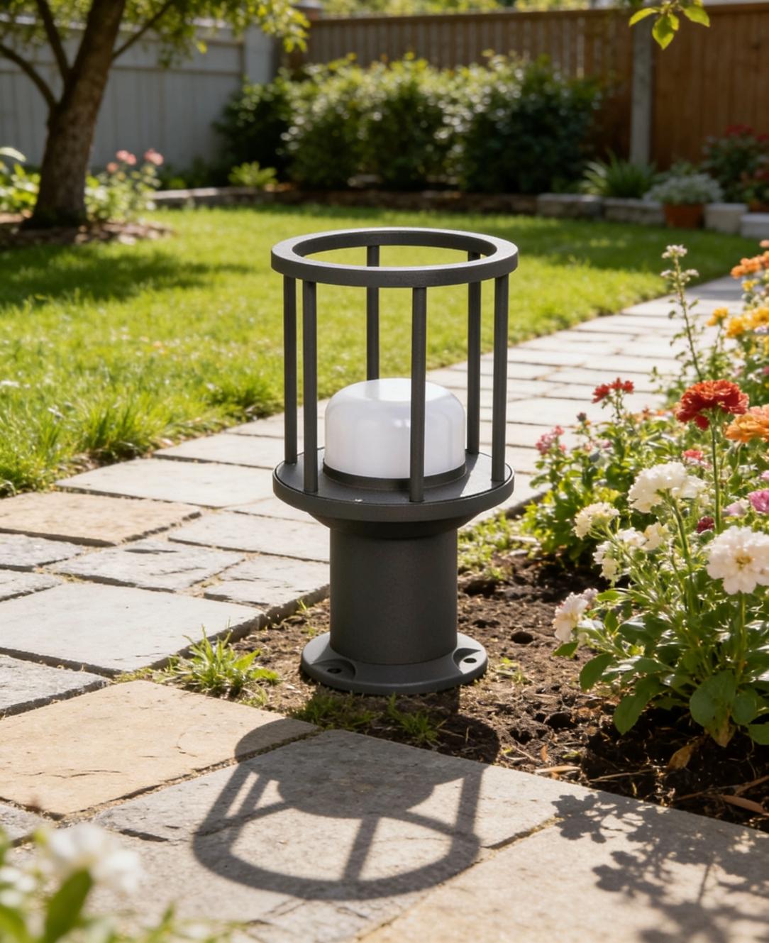 Emitron SH-202291RD/300 low garden lantern